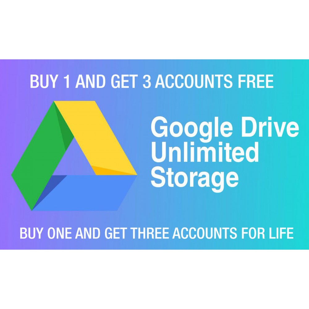 GOOGLE Unlimited Drive - Pay only $5  You Will Get Secure Storage Lifetime Unlimited Storage...